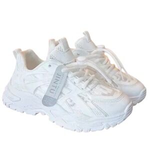 NEW JINTU Kids White Chunky Sneakers Athletic Running Shoes Sz 3 Boutique